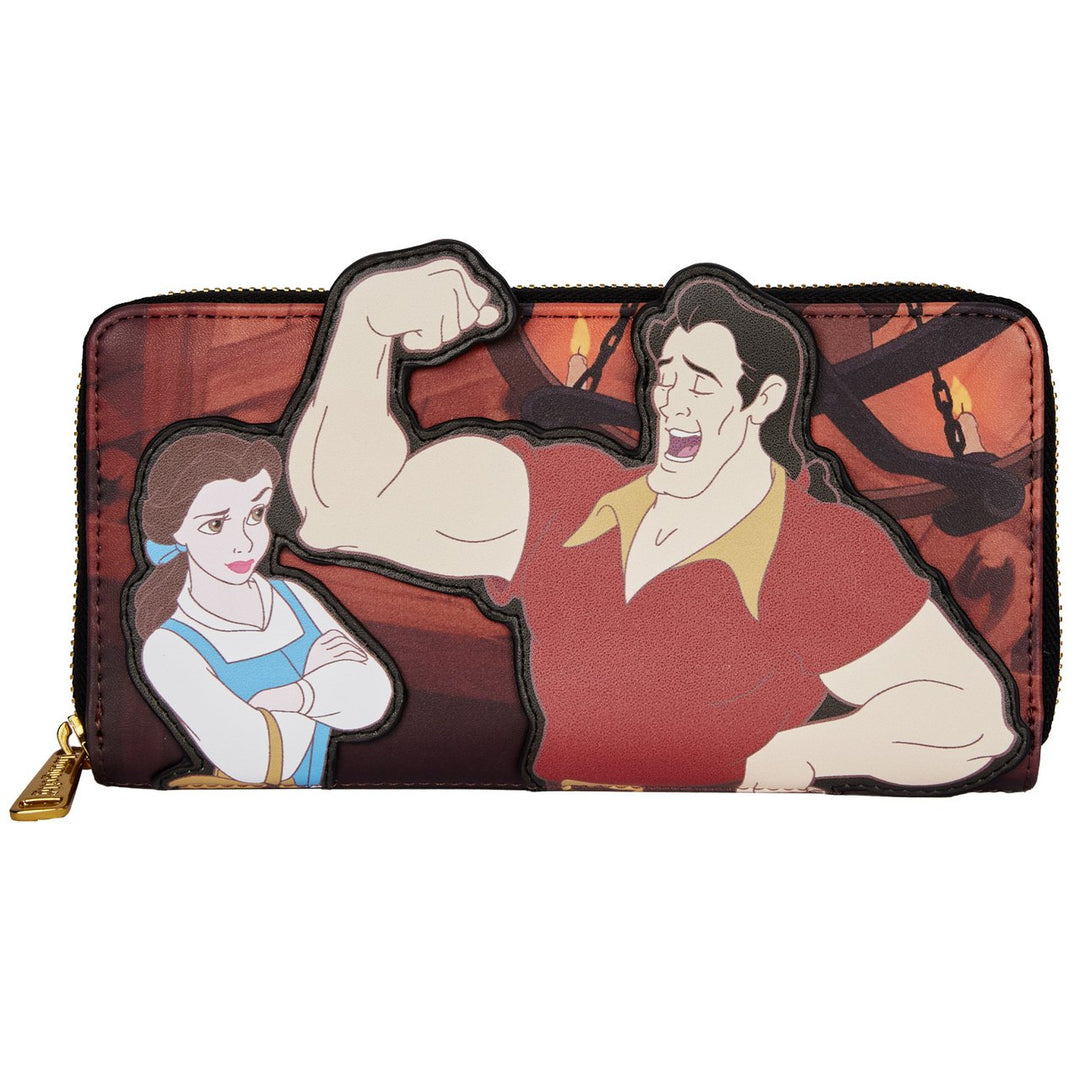Loungefly Disney Villains Scene Gaston Zip-Around Wallet - Front