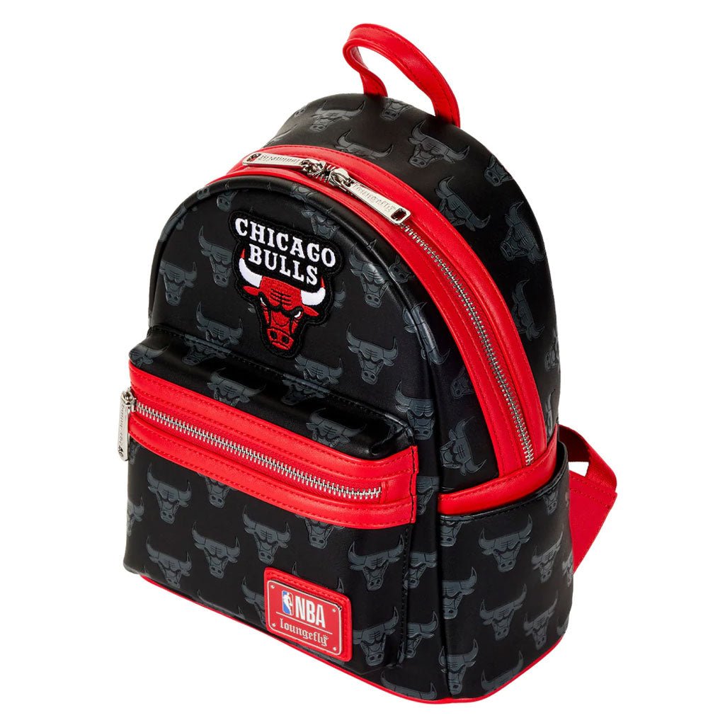 Loungefly NBA Chicago Bulls Logo Mini Backpack - Top View