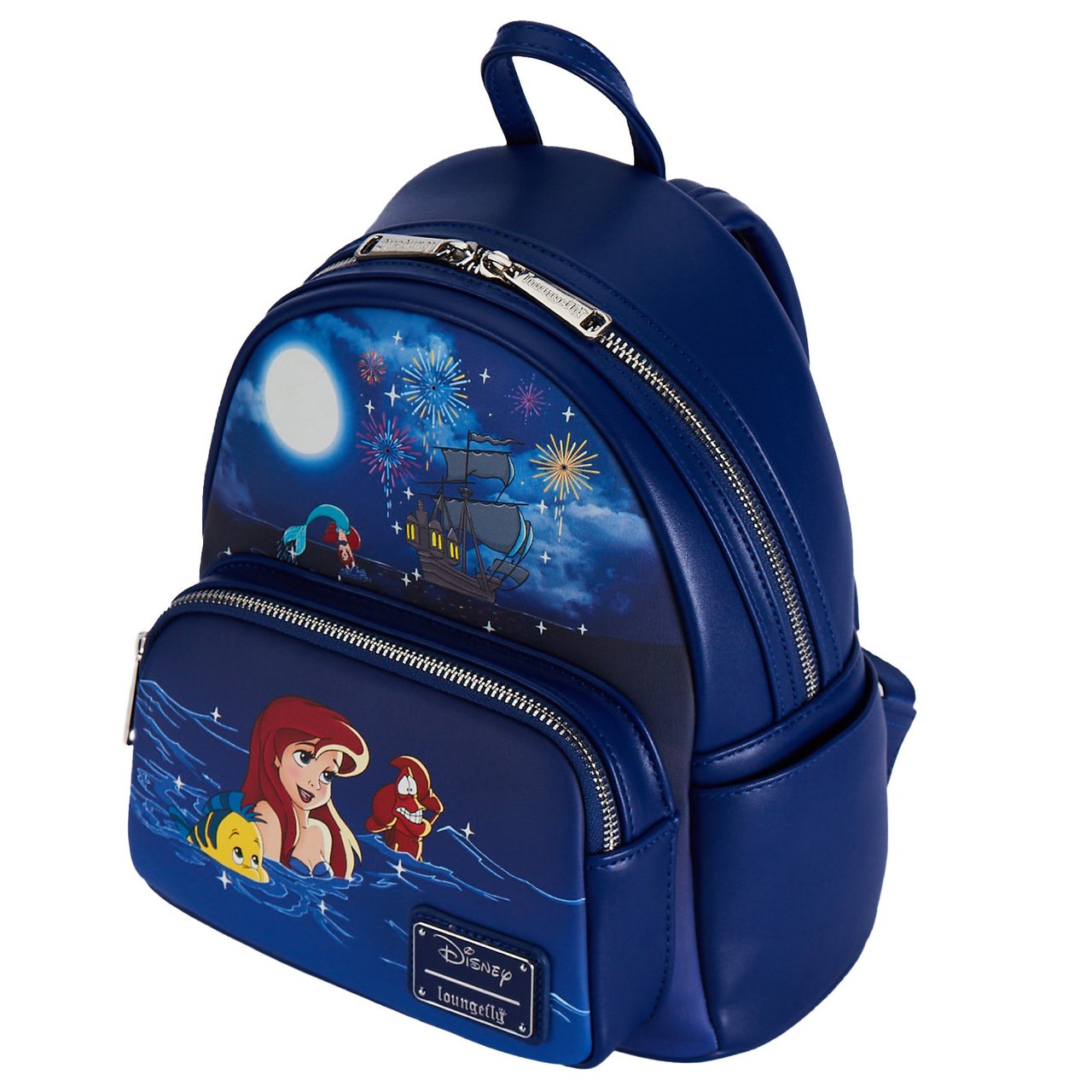Loungefly Disney The Little Mermaid Ariel Fireworks Mini Backpack - Side