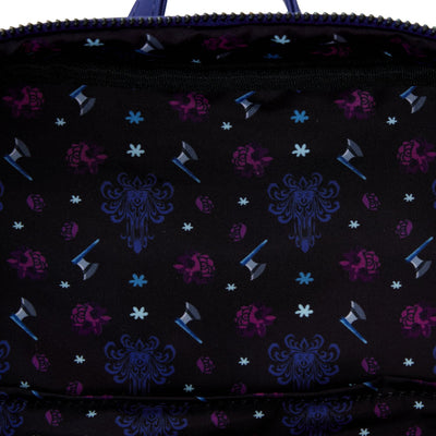 Loungefly Disney Haunted Mansion Black Widow Bride Lenticular Mini Backpack - Interior