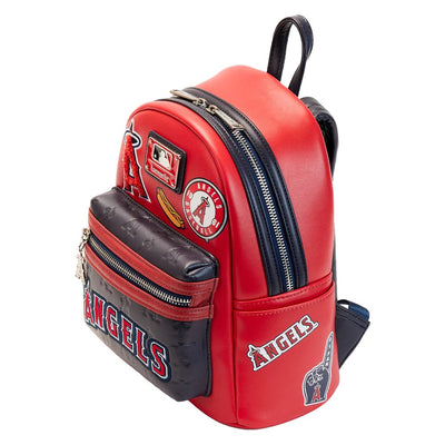 Loungefly MLB Anaheim Angels Patches Mini Backpack - Side View - 671803422193