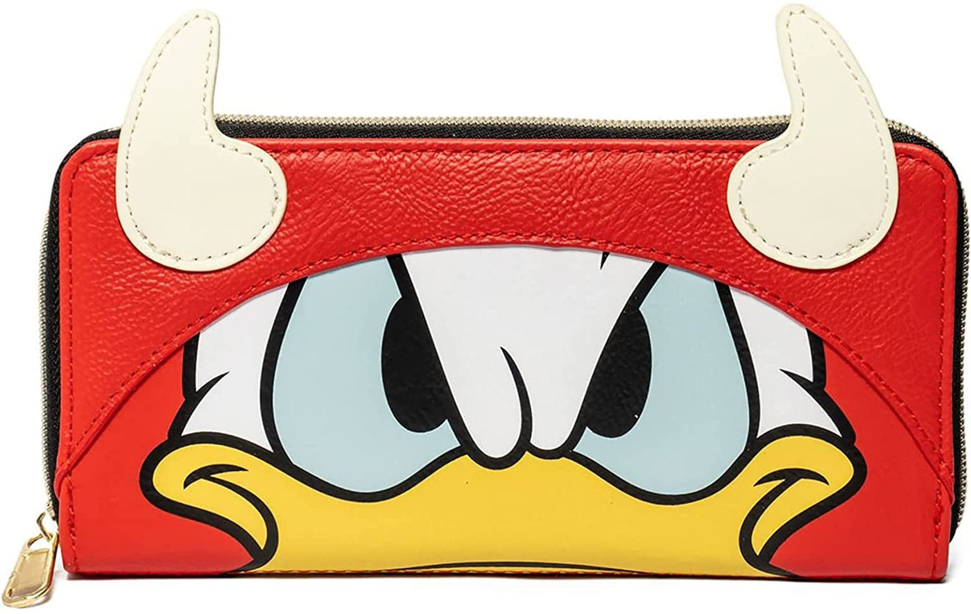 Loungefly Disney Donald Duck Devil Donald Cosplay Wallet - Entertainment Earth Ex