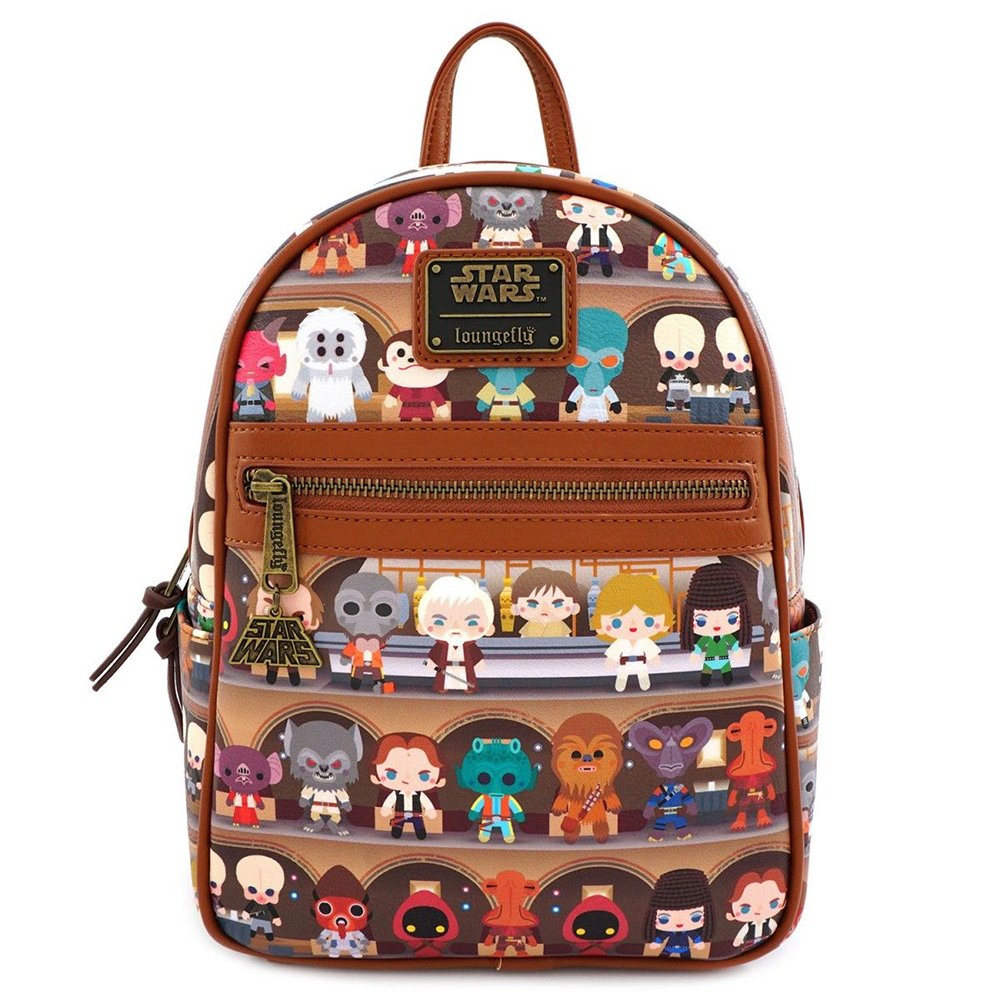 Loungefly x Star Wars Cantina Faux-Leather Mini Backpack - FRONT
