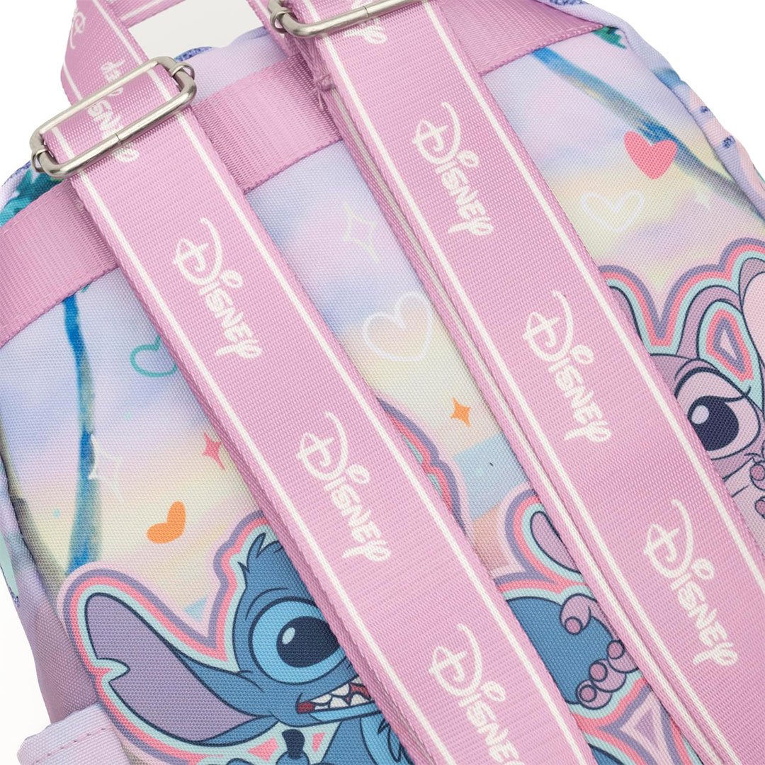 WondaPop Disney Lilo & Stitch Angel 13" Nylon Mini Backpack - Straps