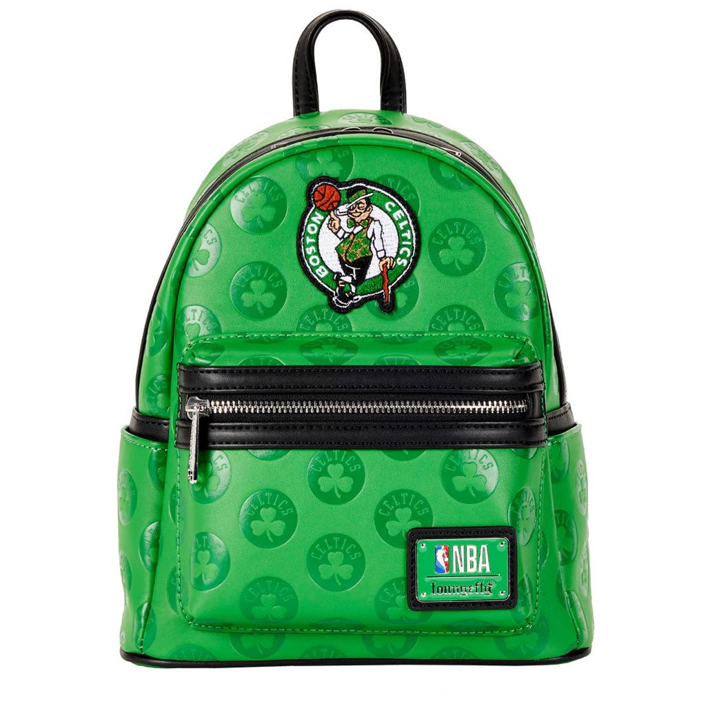 Loungefly NBA Boston Celtics Debossed Logo Mini Backpack - Front