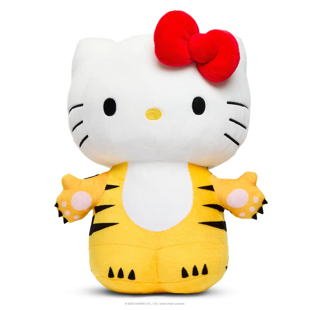 Kidrobot Sanrio 13" Hello Kitty Chinese Zodiac Year of the Tiger Plush Toy - Removable Hood