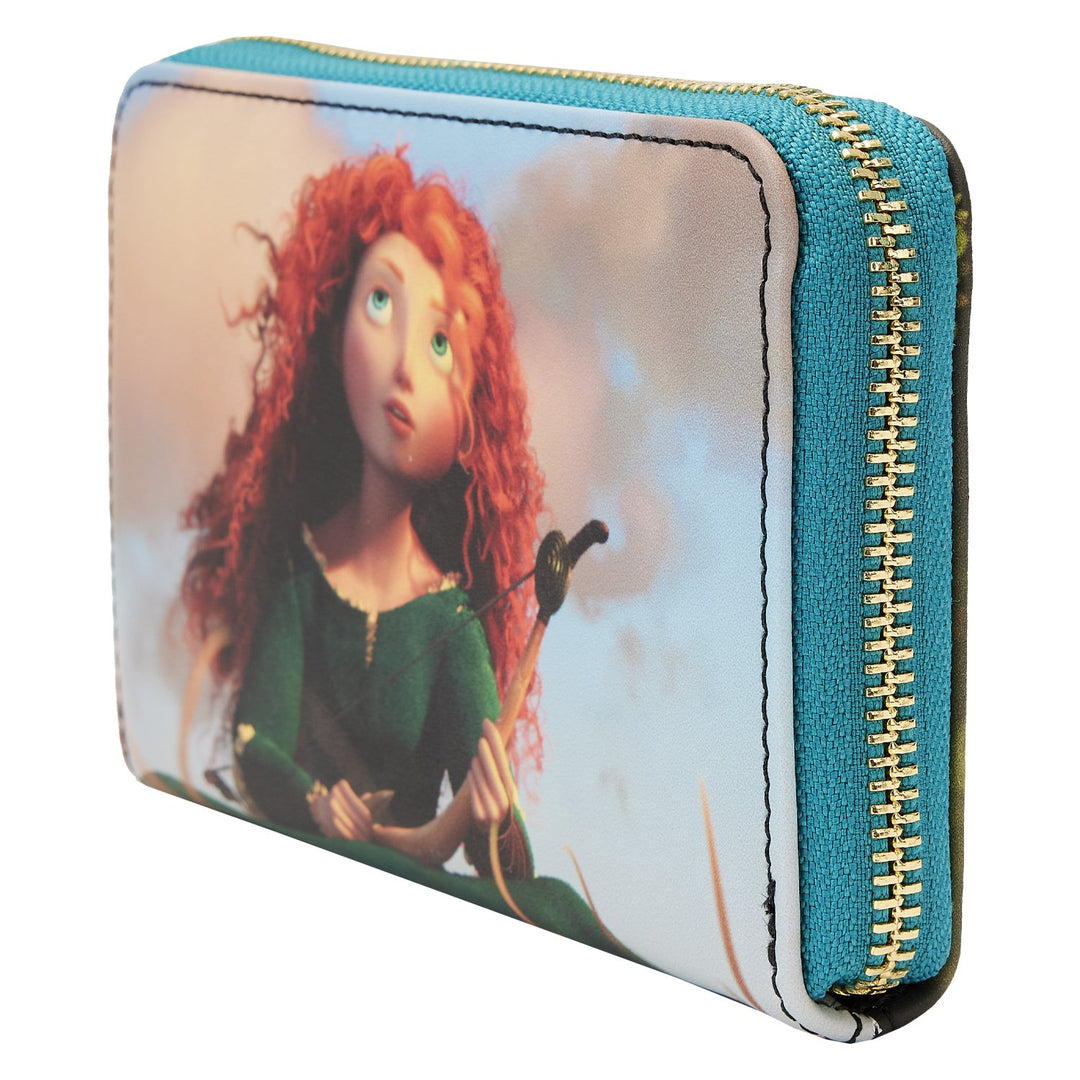 Exclusive Loungefly AOP Merida Brave Pixar Loungefly Backpack Card 2024 Holder