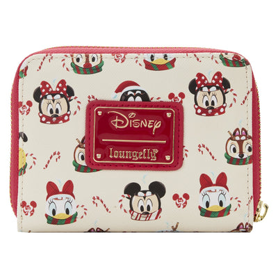Loungefly Disney Hot Cocoa Mugs Allover Print Zip-Around Wallet - Back