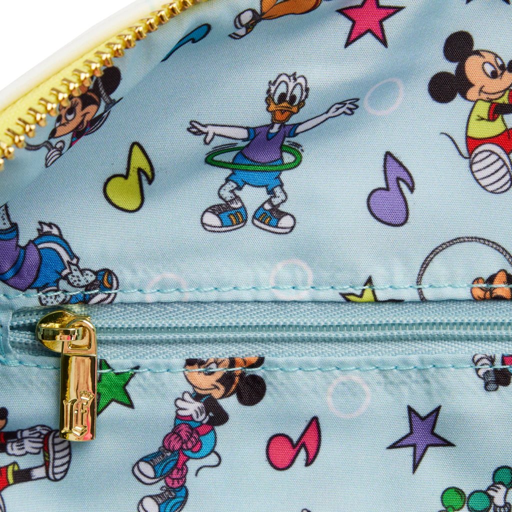 Loungefly Disney Mousercise Duffle Bag - Interior Lining