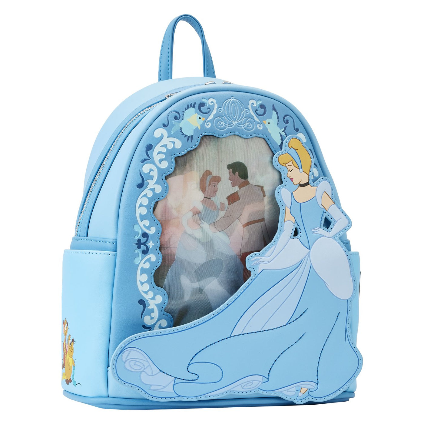 671803455450 - Loungefly Disney Cinderella Princess Lenticular Series Mini Backpack - Lenticular Screen A