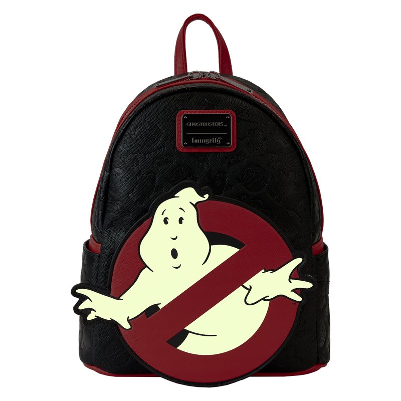 Loungefly Sony Ghostbusters No Ghost Logo Mini Backpack - Front Glow in the Dark