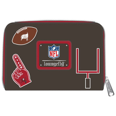 Loungefly NFL Tampa Bay Buccaneers Patches Zip-Around Wallet - Back