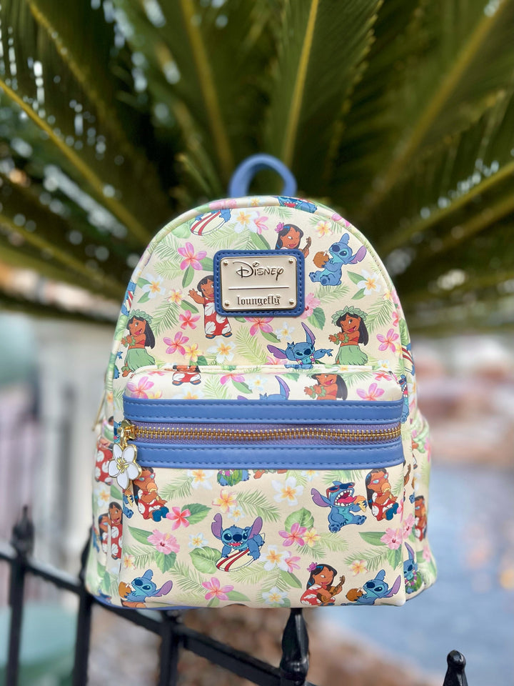 Loungefly Lilo outlet And Stitch Camo Nylon Backpack