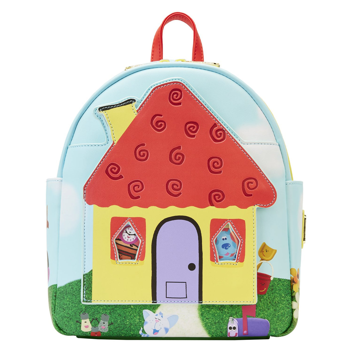 671803451001 - Loungefly Nickelodeon Blues Clues Open House Mini Backpack - Front