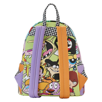 671803465060 - Loungefly Cartoon Network Retro Collage Mini Backpack - Back
