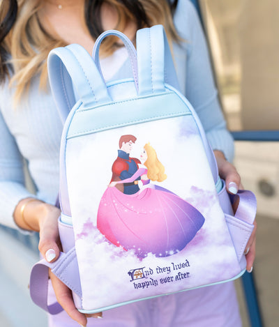 Loungefly Disney Princess Sleeping Beauty Castle Series Mini Backpack- Back Detail
