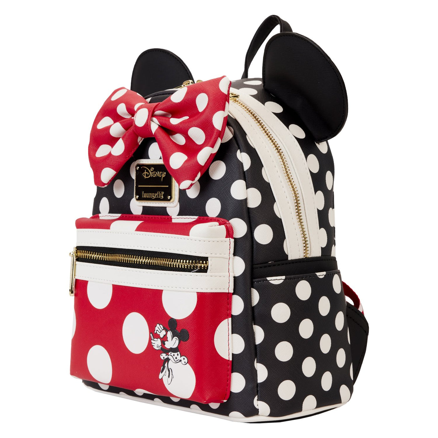 Loungefly Disney Minnie Rocks the Dots Classic Mini Backpack - Side