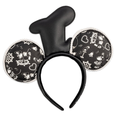 Loungefly Disney Steamboat Willie Mickey Ears Headband - Back