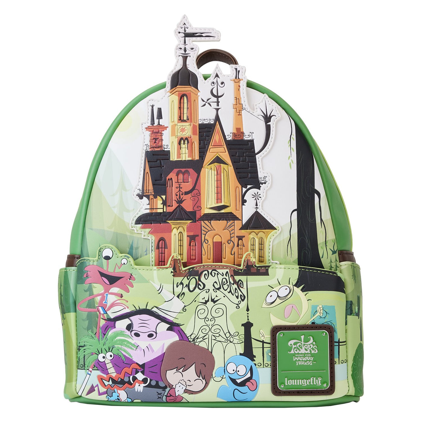 Loungefly Cartoon Network Foster's Home For Imaginary Friends House Mini Backpack - Front