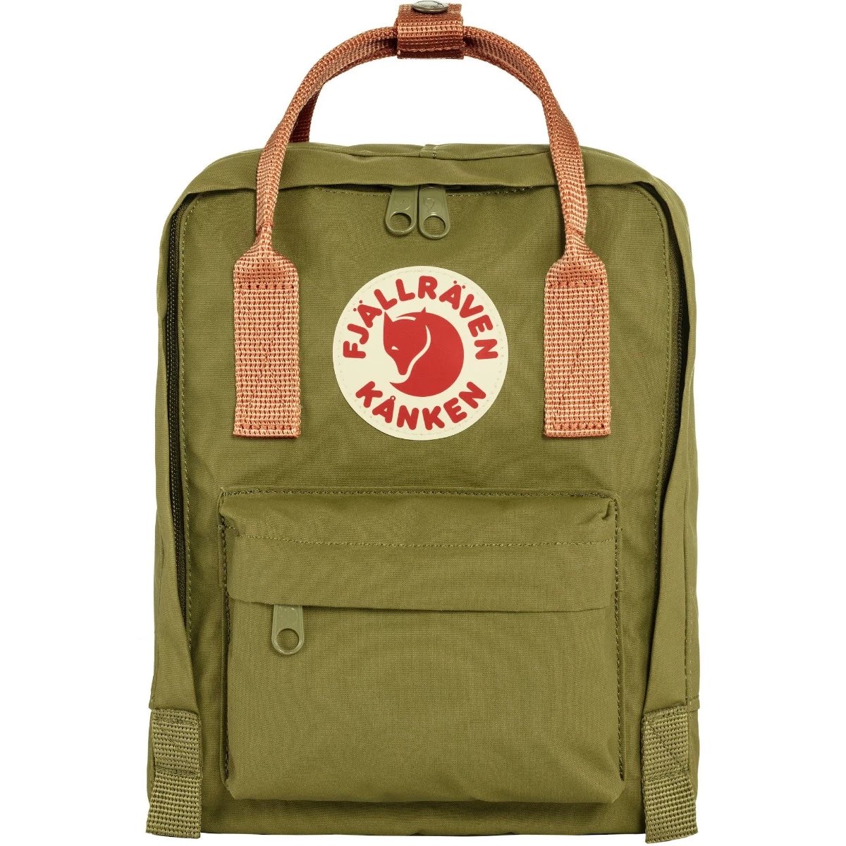 Fjallraven Kanken Mini Backpack - Foliage Green - Peach Sand