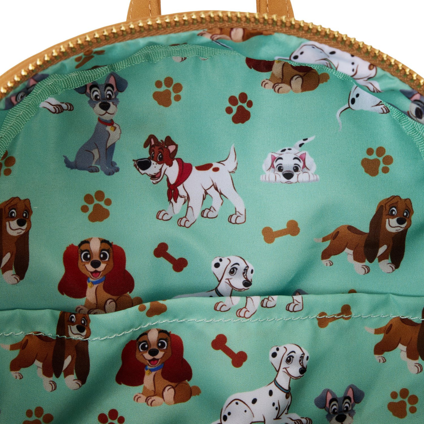 Loungefly Disney I Heart Disney Dogs Triple Lenticular Mini Backpack - Interior