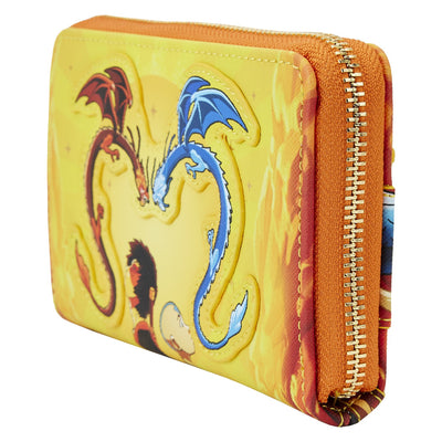 671803395206 - Loungefly Nickelodeon Avatar The Last Airbender The Fire Dance Zip-Around Wallet - Side View