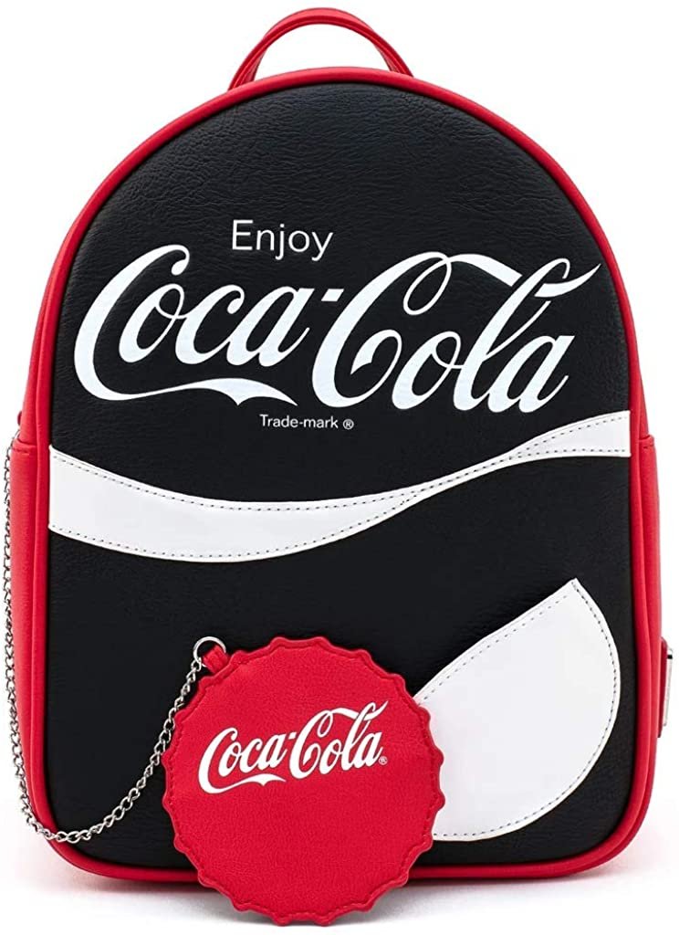 Coca-Colo Logo with Coin Purse Mini Backpack