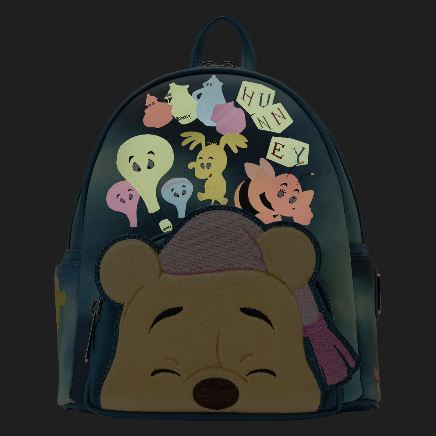 671803451100 - Loungefly Disney Winnie the Pooh Heffalump Dreams Mini Backpack - Glow in the Dark