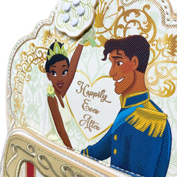 Danielle Nicole Disney Tiana Royal Wedding Mini Backpack - Print Close Up