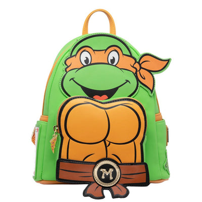 671803450066 - 707 Street Exclusive - Loungefly Nickelodeon TMNT Michelangelo Cosplay Mini Backpack - Front