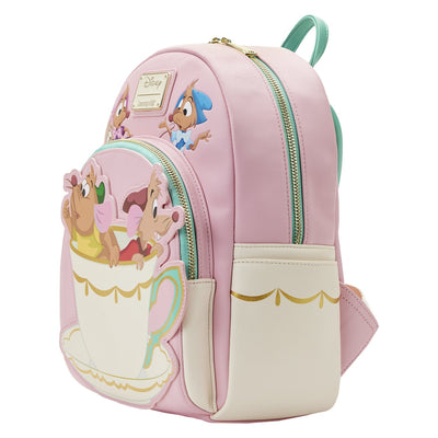 Loungefly Disney Cinderella Gus Gus And Jack Teacup Mini Backpack - Side View