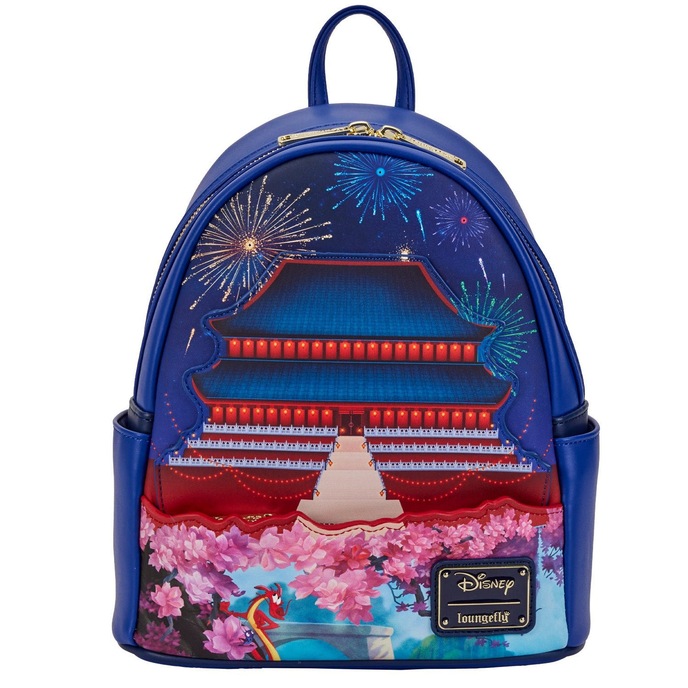 Loungefly Disney Mulan Castle Light Up Mini Backpack - Front