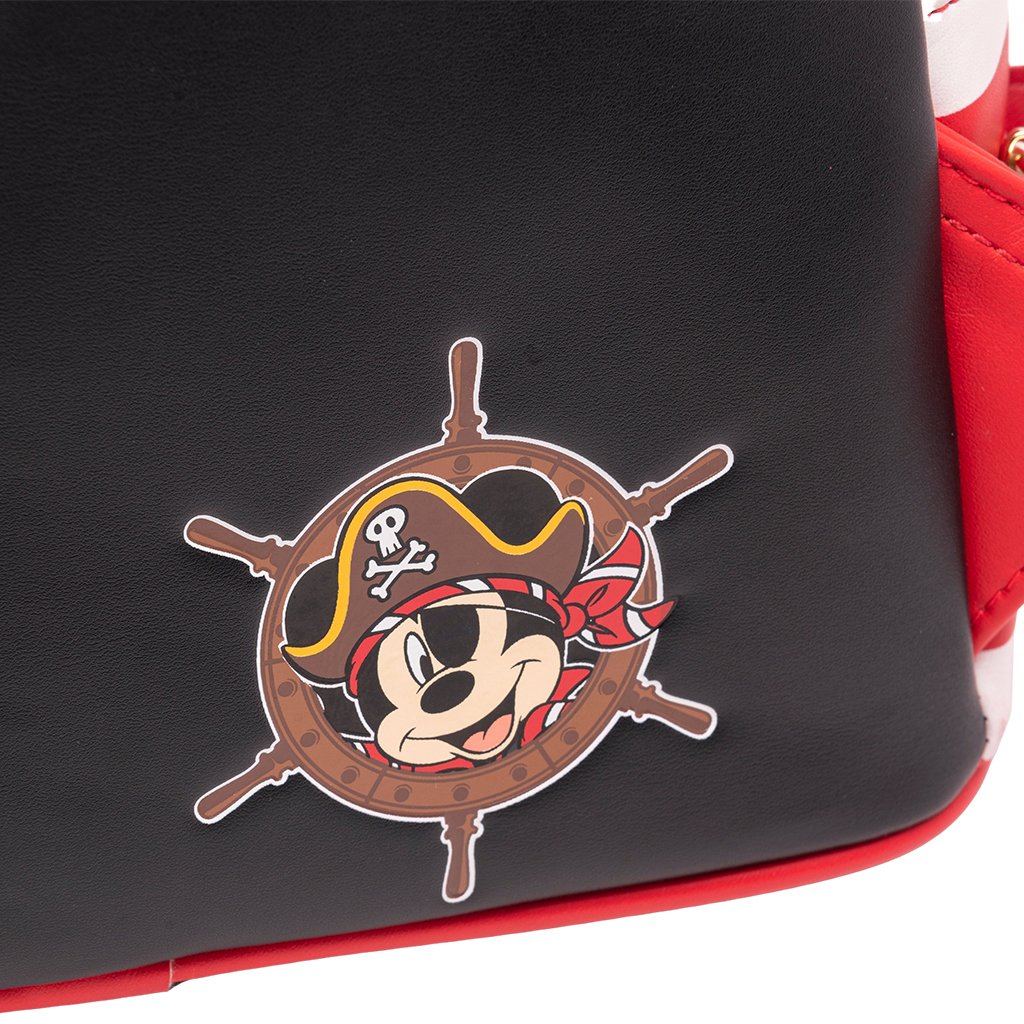 707 Street Exclusive - Loungefly Disney Pirate Mickey Mouse Cosplay Mini Backpack - Back Closeup