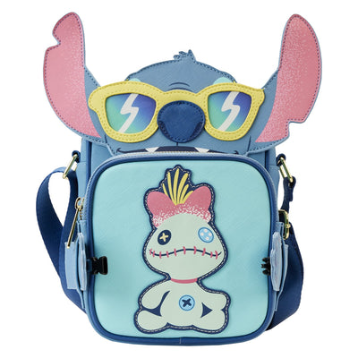 Loungefly Disney Stitch Beach Day Crossbuddy - Front Detachable Bag