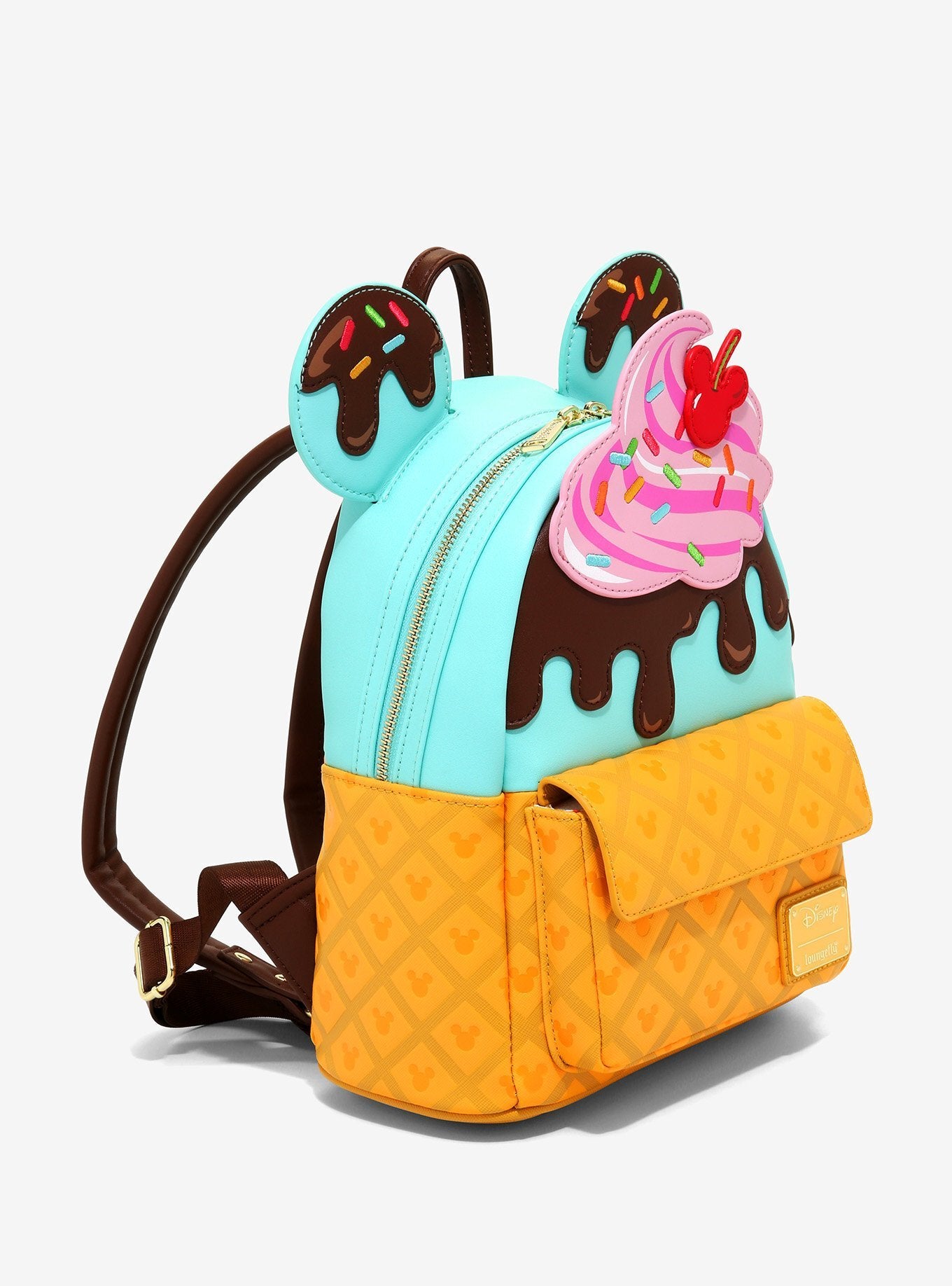 Disney Mickey &amp;amp; Minnie Sweets Ice Cream Mini Backpack - side
