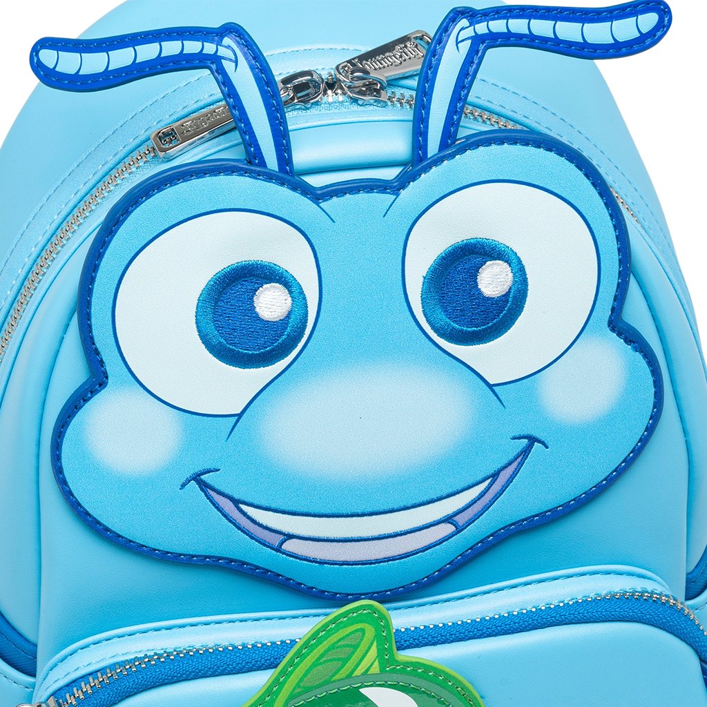 707 Street Exclusive - Loungefly Disney Pixar A Bug's Life Flik Cosplay Mini Backpack - Front Applique