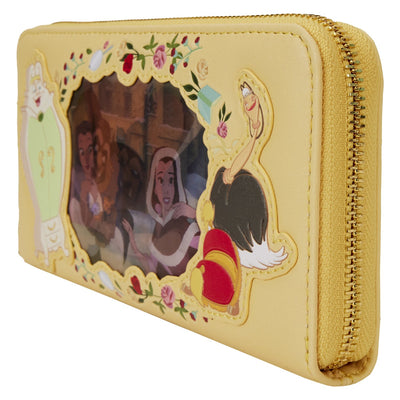 Loungefly Disney Beauty and the Beast Belle Princess Lenticular Wristlet - Side View