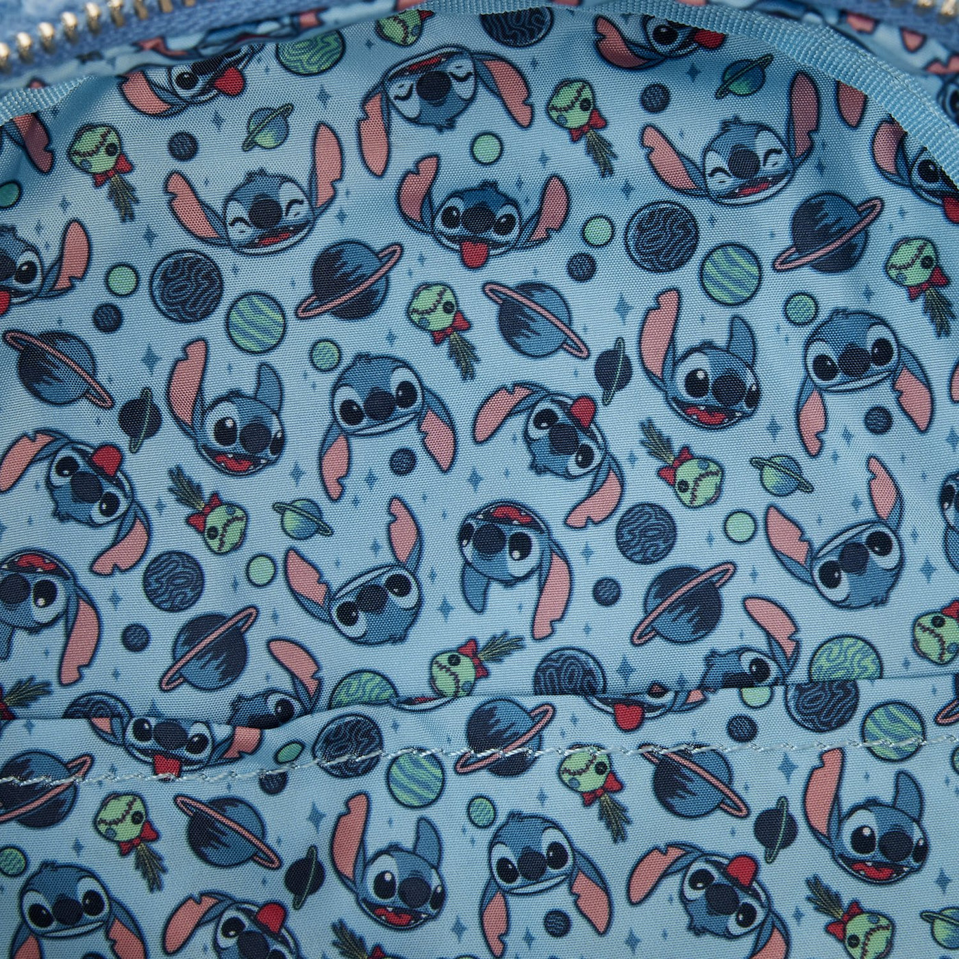 Loungefly Disney Stitch Plush Pocket Mini Backpack - Interior Lining