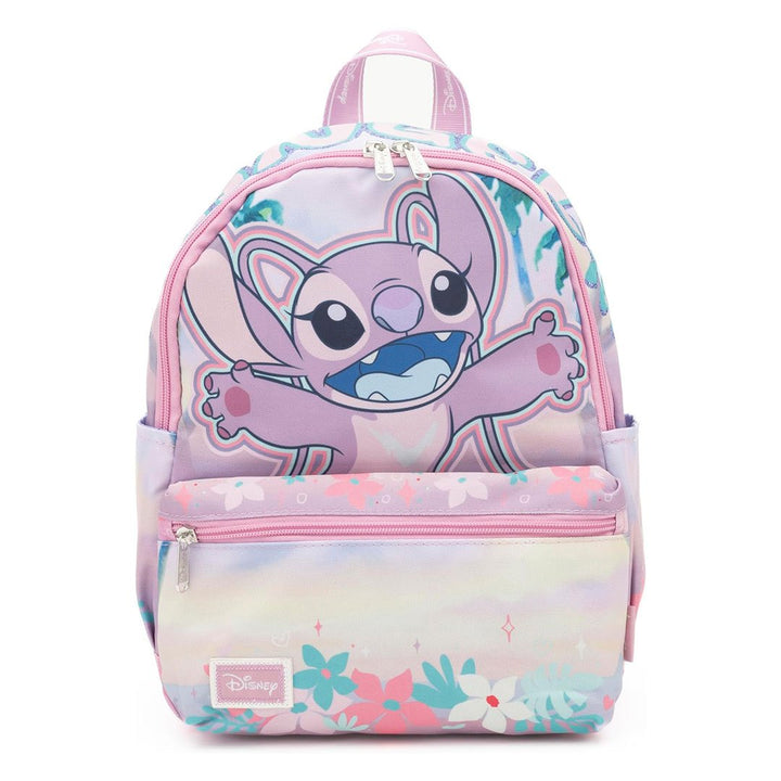 WondaPop Disney Lilo &amp; Stitch Angel 13" Nylon Mini Backpack - Front