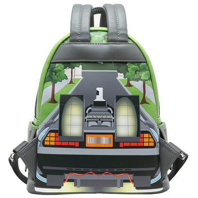 707 Street Exclusive - Loungefly Universal Back to the Future Light-Up DeLorean Mini Backpack - Back