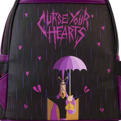 Loungefly Disney Villains Curse Your Hearts Mini Backpack - Closeup