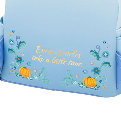 Loungefly Disney Princess Dreams Series Cinderella Mini Backpack - 707 Street Exclusive - Back Close Up