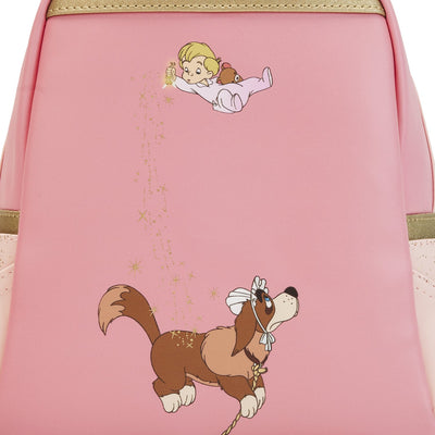 671803447349 - Loungefly Disney Peter Pan You Can Fly 70th Anniversary Mini Backpack - Back Close Up
