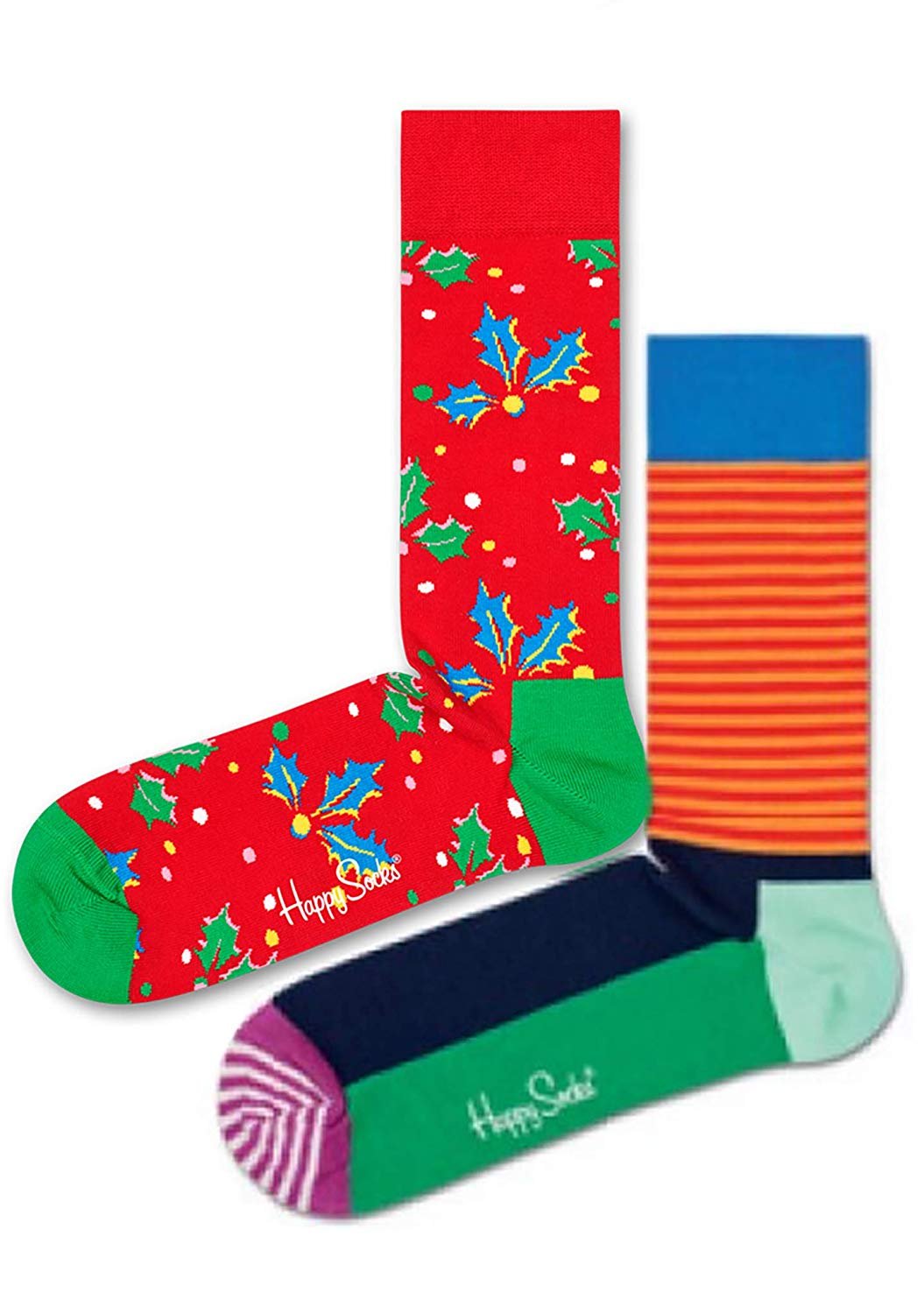 Psychedelic Holiday Socks 2 Pack Christmas Cracker