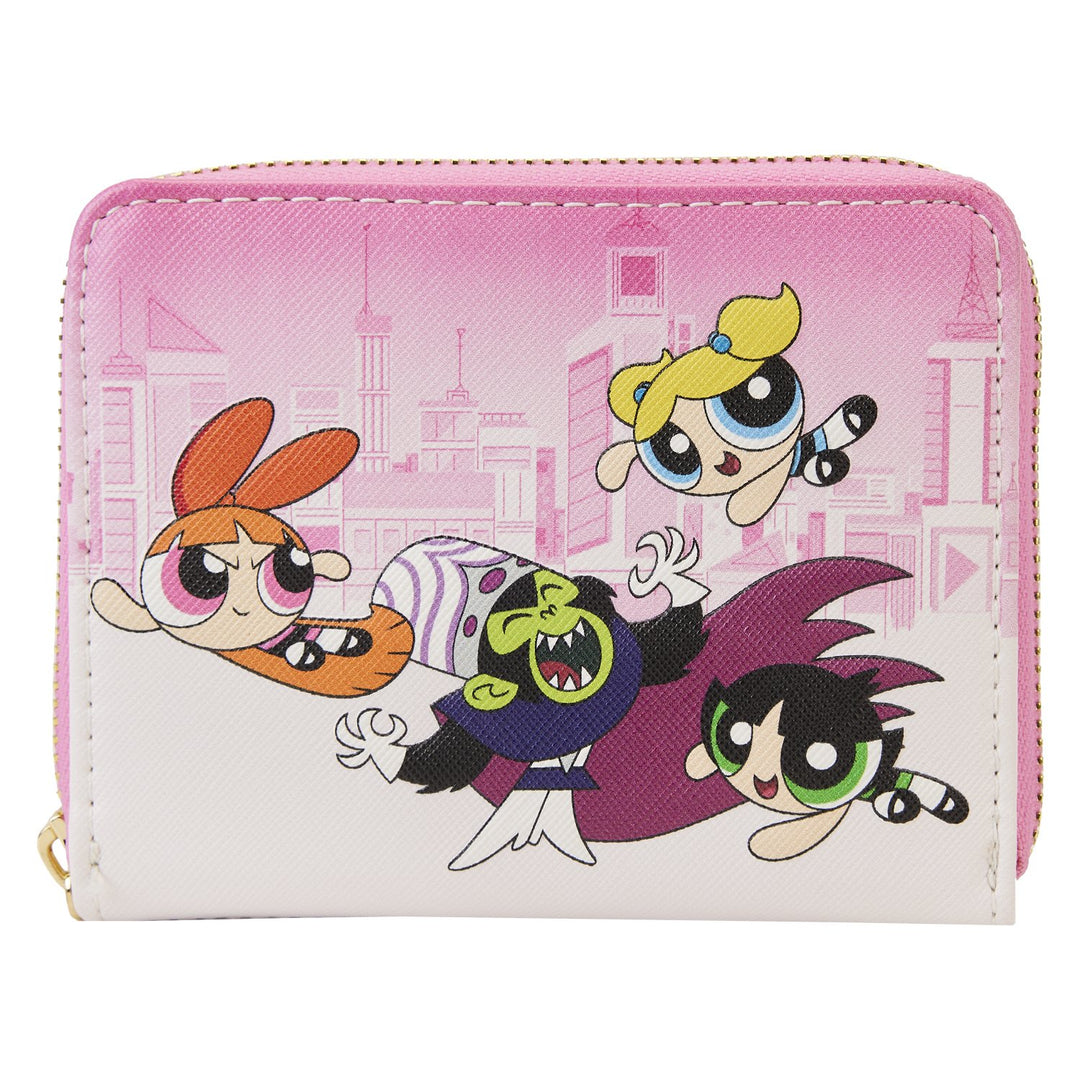 Loungefly Cartoon Network Powerpuff Girls Vs Mojo Jojo Zip-Around Wallet - Front - 671803462571