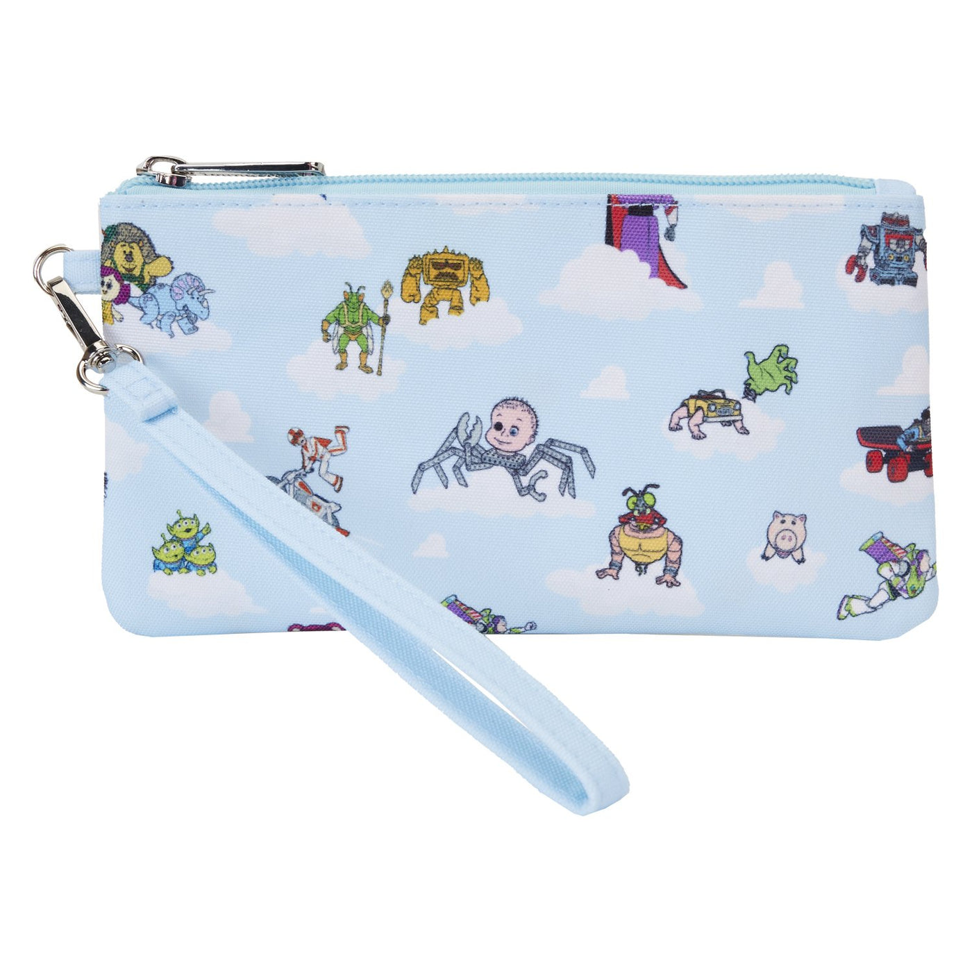 Loungefly Pixar Toy Story Movie Collab Allover Print Nylon Wristlet Wallet - Front