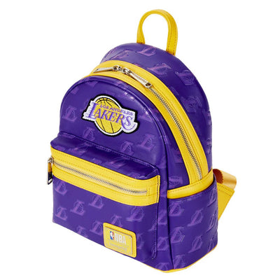 Loungefly NBA Los Angeles Lakers Logo Mini Backpack - Top View