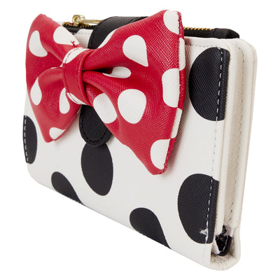 Loungefly Disney Minnie Rocks the Dots Classic Flap Wallet - Side View
