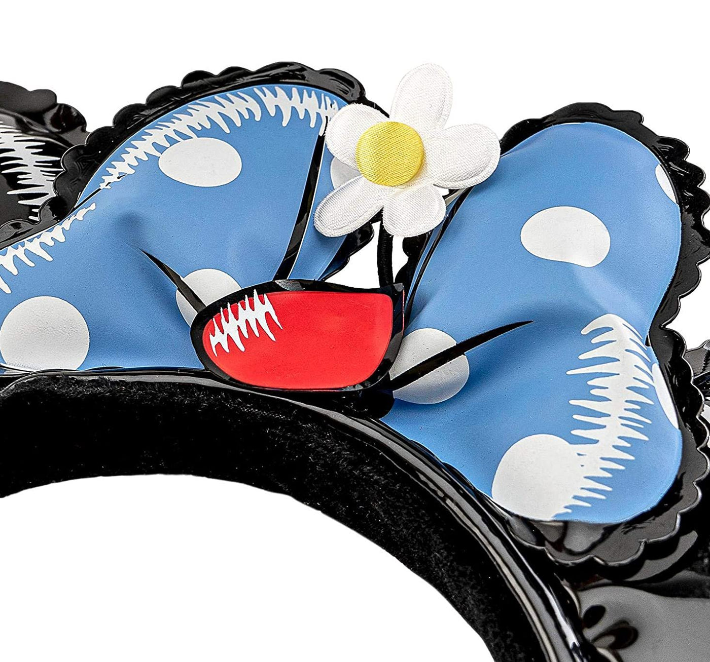 Stitch Shoppe by Loungefly Disney Minnie Mouse Vinyl Balloon Ear Headband - Front Closeup - 671803313514