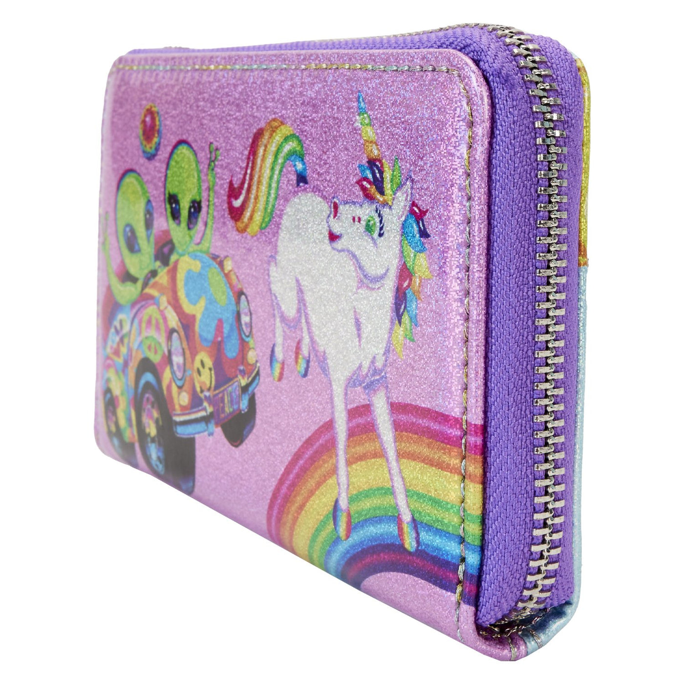 Loungefly Lisa Frank Color Block Wallet - Side View